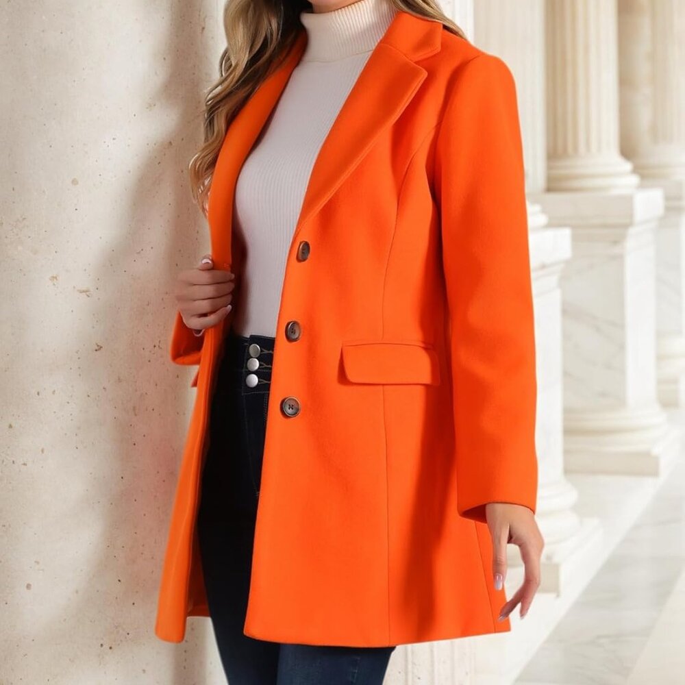 NWT Alegra K Orange Coat m - Picture 12 of 14